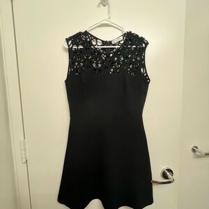 Sandro Black Cutout Mini Dress